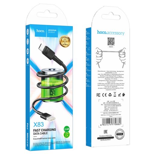Laadimisjuhe Hoco X83 USB-A to MicroUSB 1.0m must - Image 5