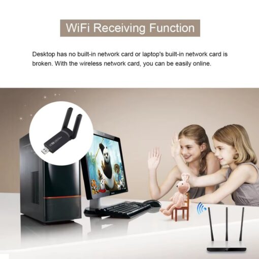 USB Wi-Fi adapter Reach UWA-1 1300Mbps 802.11ac/a/b/g/n must - Image 2