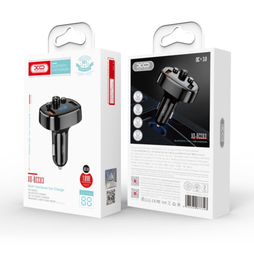 XO transmitter FM BCC03 Bluetooth MP3 car charger 18W black - Image 5