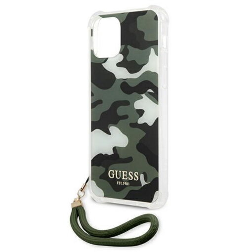 Guess case for iPhone 12 Pro Max 6,7" GUHCP12LKSARKA khaki hard case Camo Collection - Image 3