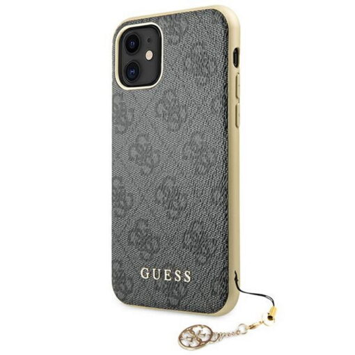Guess case for iPhone 11 GUHCN61GF4GGR gray hard case 4G Charms Collection - Image 2