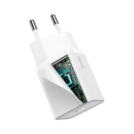 Baseus wall charger Super Si PD 20W 1x USB-C white - Image 4