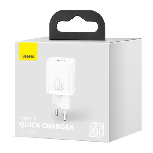 Baseus wall charger Super Si PD 20W 1x USB-C white - Image 7