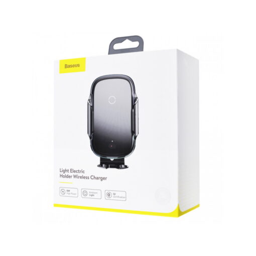 Baseus car holder gravity Light Electric universal with wireless charging function 15W black - Image 5