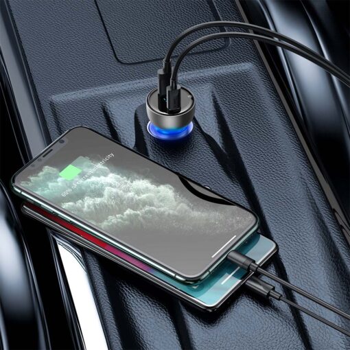 Baseus car charger Particular PD 65W 1x USB 1x USB-C transparent - Image 7