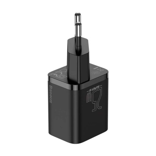 Baseus wall charger Super Si PD 25W 1x USBC black + USB-C - USB-C cable - Image 2