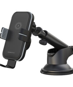 XO car holder WX027 with wireless inductive charger black 15W with suction cup