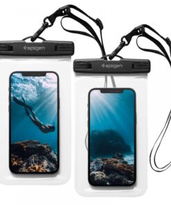 Spigen Universal Waterproof Case 2-pack A601 crystal clear