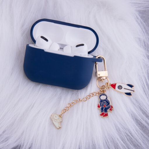 Case for Airpods 3 dark blue with pendant - Image 4