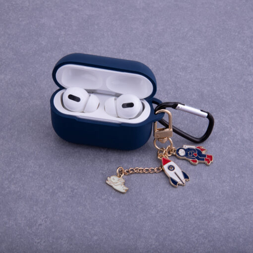 Case for Airpods 3 dark blue with pendant - Image 5