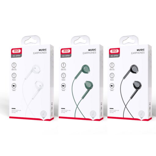 XO wired earphones EP54 jack 3,5mm green - Image 2