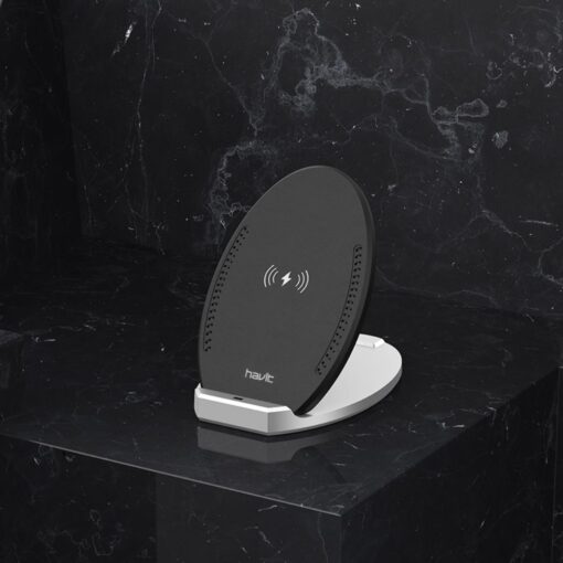 HAVIT wireless charger W3005 2w1 10W black - Image 2