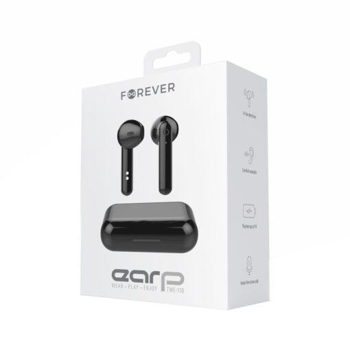 Forever Bluetooth earphones TWE-110 Earp black - Image 3