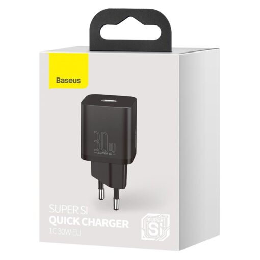 Baseus wall charger Super Si PD 30W 1x USB-C black - Image 8