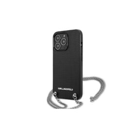 Karl Lagerfeld case for iPhone 13 Pro 6,1" KLHCP13LPMK black hard case Chain Logo