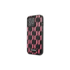 Karl Lagerfeld case for iPhone 13 Pro Max 6,7" KLHCP13XMNMP1P black hard case Monogram and plaque