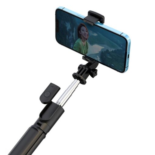 XO selfie stick Bluetooth tripod SS09 black 64cm - Image 4