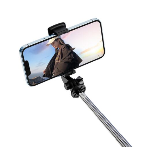 XO selfie stick Bluetooth tripod SS09 black 64cm - Image 3