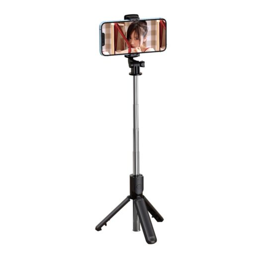 XO selfie stick Bluetooth tripod SS09 black 64cm - Image 2