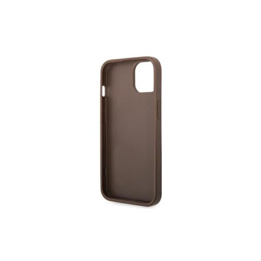 Guess case for iPhone 14 Pro Max 6,7" GUHCP14X4GMGBR brown PU Leather 4G Big Metal Logo - Image 3