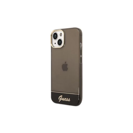 Guess case for iPhone 14 6,1" GUHCP14SHGCOK black hardcase Translucent