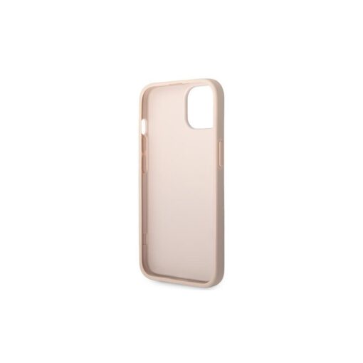 Guess case for iPhone 14 Pro 6,1" GUHCP14L4GMGPI pink PU Leather 4G Big Metal Logo - Image 3