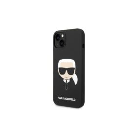 Karl Lagerfeld case for iPhone 14 Plus 6,7" KLHCP14MSLKHBK hardcase black Silicone Karl`s Head
