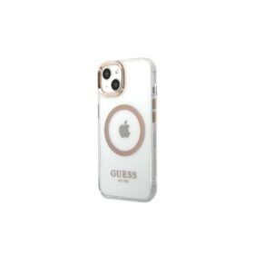 Guess case for iPhone 13 Pro Max 6,7" GUHMP13XHTRMD gold HC Magsafe Metal Outline Gold