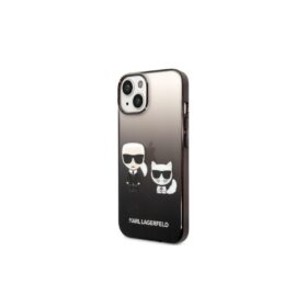 Karl Lagerfeld case for iPhone 14 Plus 6,7" KLHCP14MTGKCK black HC PC/TPU K&Choupette Centered Grad