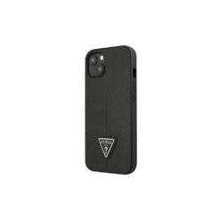 Guess case for iPhone 14 Pro 6,1" GUHCP14LPSATLK black HC Saffiano PU Triangle
