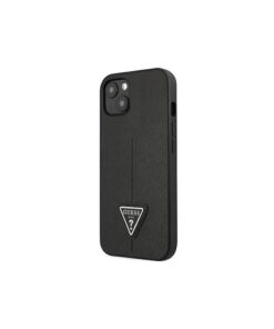 Guess case for iPhone 14 Pro 6,1" GUHCP14LPSATLK black HC Saffiano PU Triangle