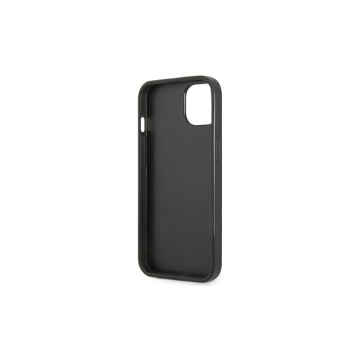 Guess case for iPhone 14 Pro 6,1" GUHCP14LPSATLK black HC Saffiano PU Triangle - Image 3