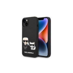 Karl Lagerfeld case for iPhone 14 Pro Max 6,7" KLHMP14XSSKCK black HC Magsafe Liquid Silicone Karl & Choupette