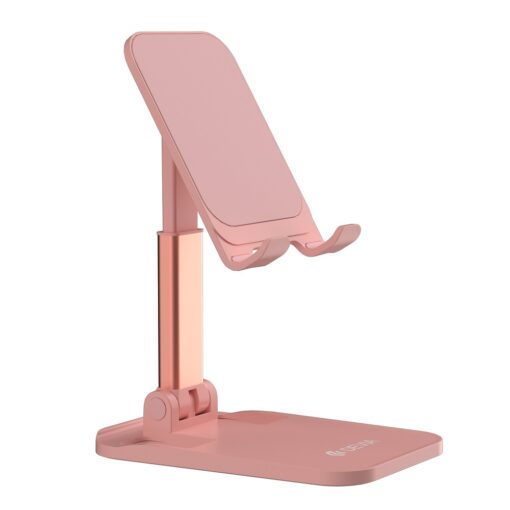 Devia adjustable folding holder stand EL161 for phone tablet pink - Image 3