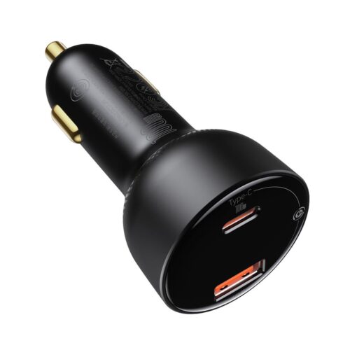 Baseus car charger Superme PD 100W 1x USB 1x USB-C black + cable USB-C - USB-C - Image 3