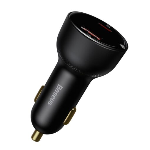 Baseus car charger Superme PD 100W 1x USB 1x USB-C black + cable USB-C - USB-C - Image 4