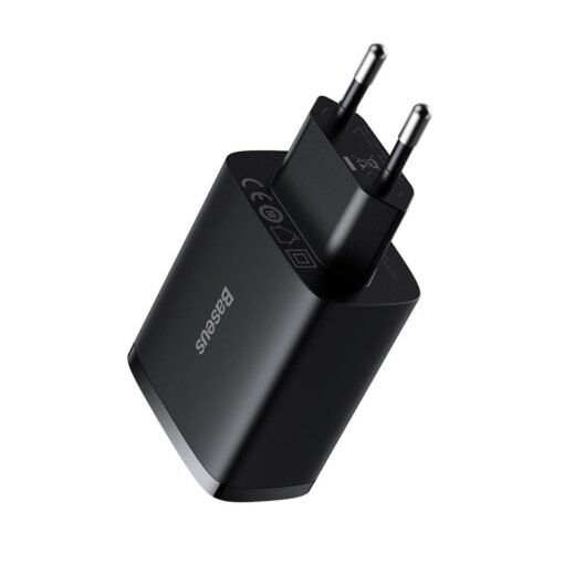 Baseus wall charger Compact 3 x USB black 17w - Image 5