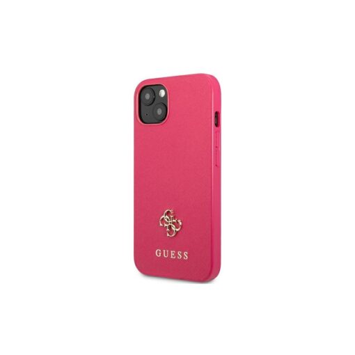 Guess case for iPhone 13 Pro / 13 6,1" GUHCP13LPS4MF pink hardcase Saffiano 4G Small Metal Logo