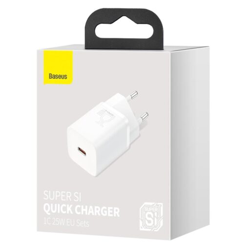 Baseus wall charger Super Si PD 25W 1x USB-C white - Image 8