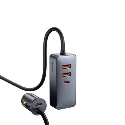 Baseus car charger Share Together 2in1 PD 120W 2x USB 2x USB-C gray - Image 2