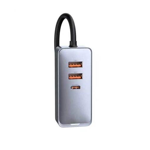 Baseus car charger Share Together 2in1 PD 120W 2x USB 2x USB-C gray - Image 4