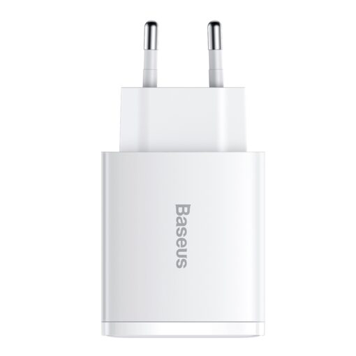 Baseus wall charger Compact PD 30W 1x USB-C 2x USB white