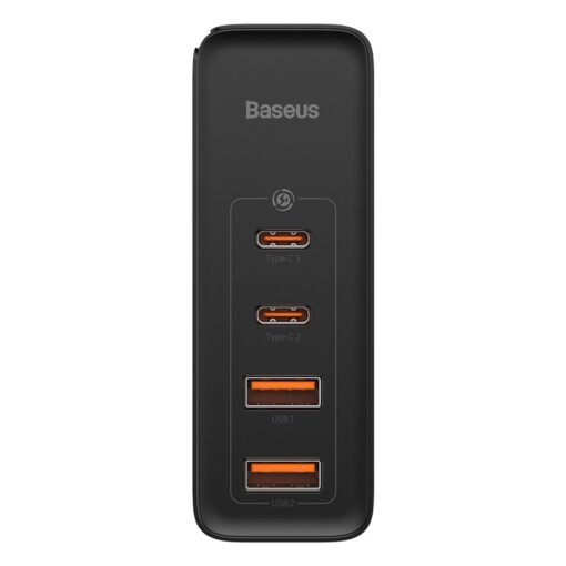 Baseus wall charger GaN2 Pro PD 100W 2x USB-C 2x USB black - Image 3