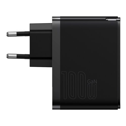 Baseus wall charger GaN5 Pro PD 100W 1x USB-C 1x USB black + USB-C - USB-C - Image 2