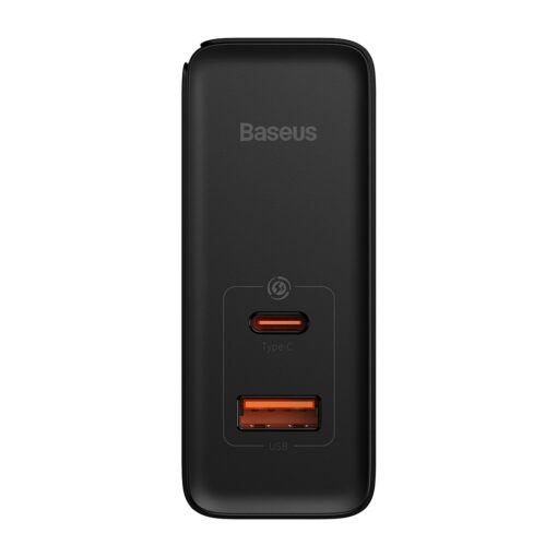 Baseus wall charger GaN5 Pro PD 100W 1x USB-C 1x USB black + USB-C - USB-C - Image 6