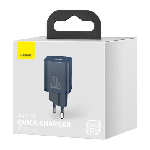 Baseus wall charger Super Si PD 20W 1x USB-C blue - Image 8