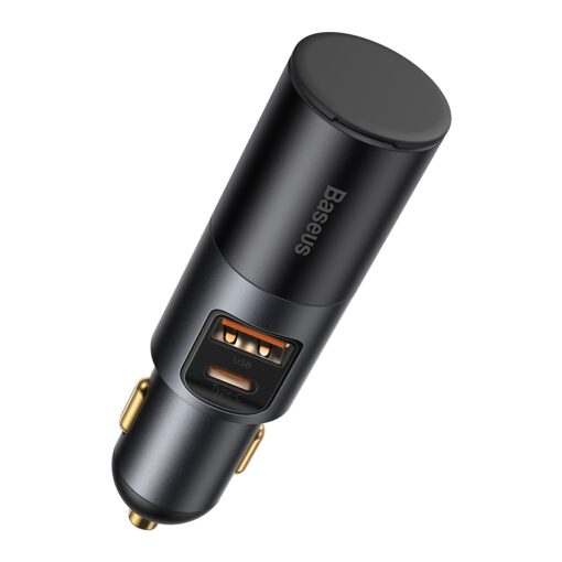 Baseus car charger Share Together PD 120W 1x USB 1x USB-C gray with car lighter socket - Image 6