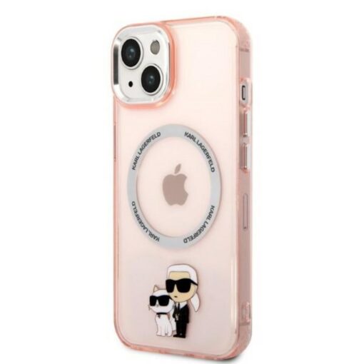 Karl Lagerfeld case for iPhone 14 6,1" KLHMP14SHNKCIP pink hardcase Magsafe IML NFT K&C - Image 2