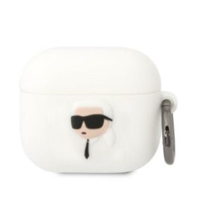 Karl Lagerfeld case for Airpods 3 KLA3RUNIKH white 3D Silicone NFT Karl