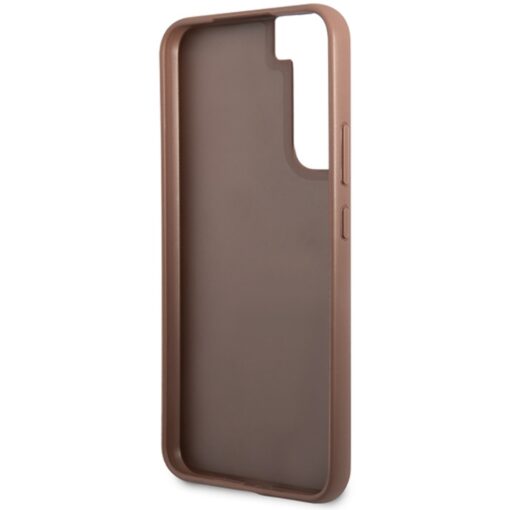 Guess case for Samsung Galaxy S23 GUHCS23SG4GFBR brown hardcase 4G Metal Gold Logo - Image 3